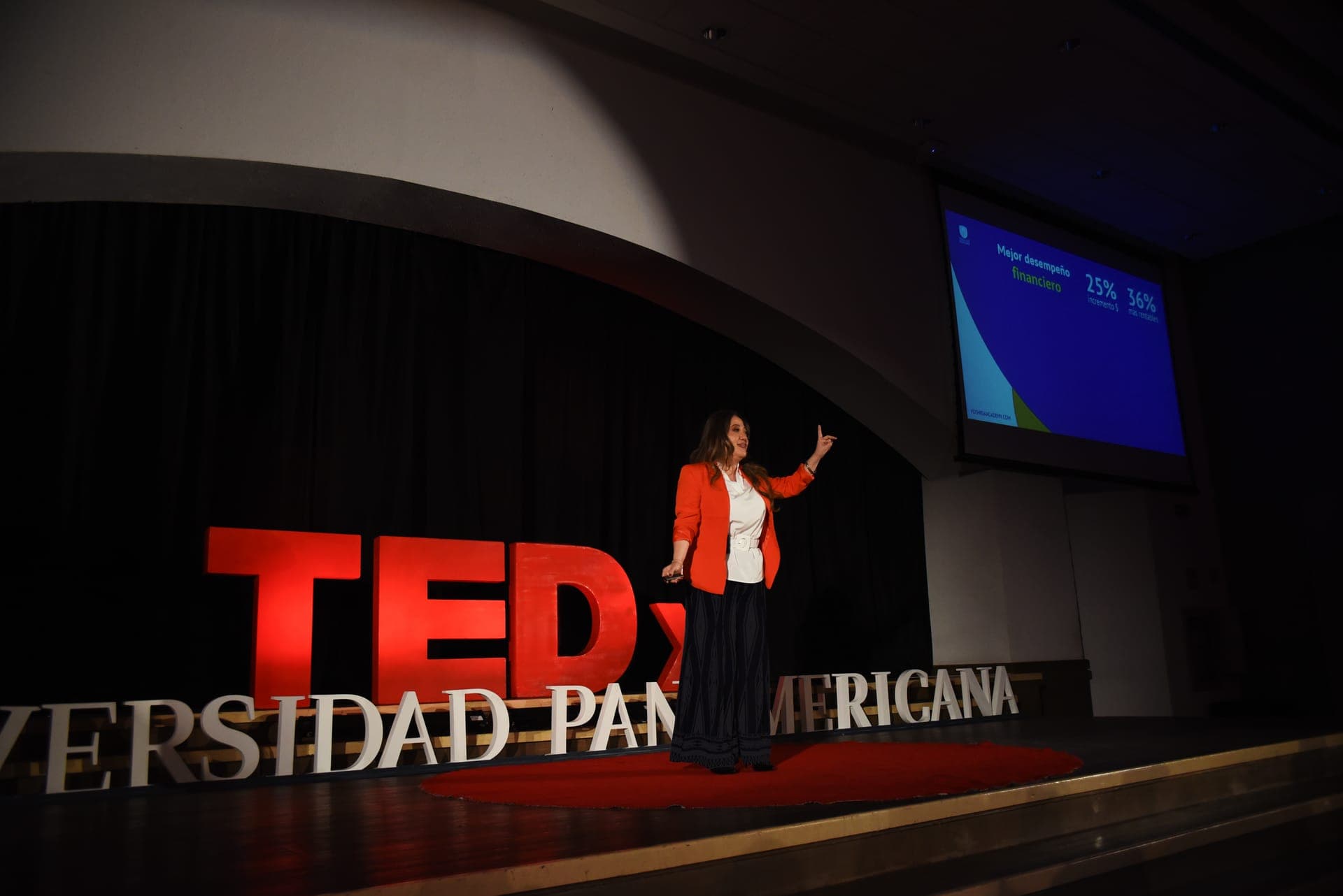Minué Yoshida speaking at TEDx Universidad Panamericana